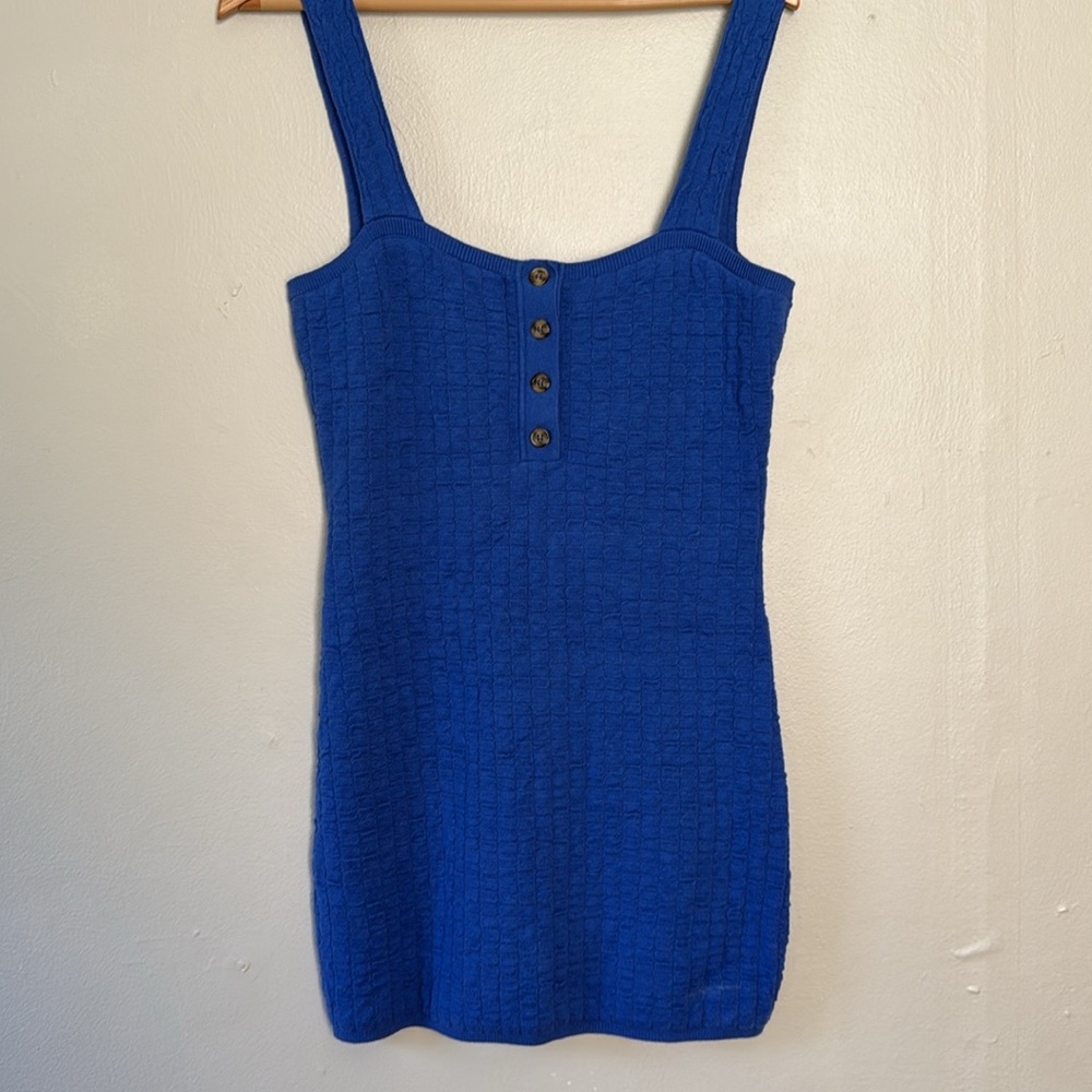 NWT Free People Beach dress blue large - Picture 4 of 6